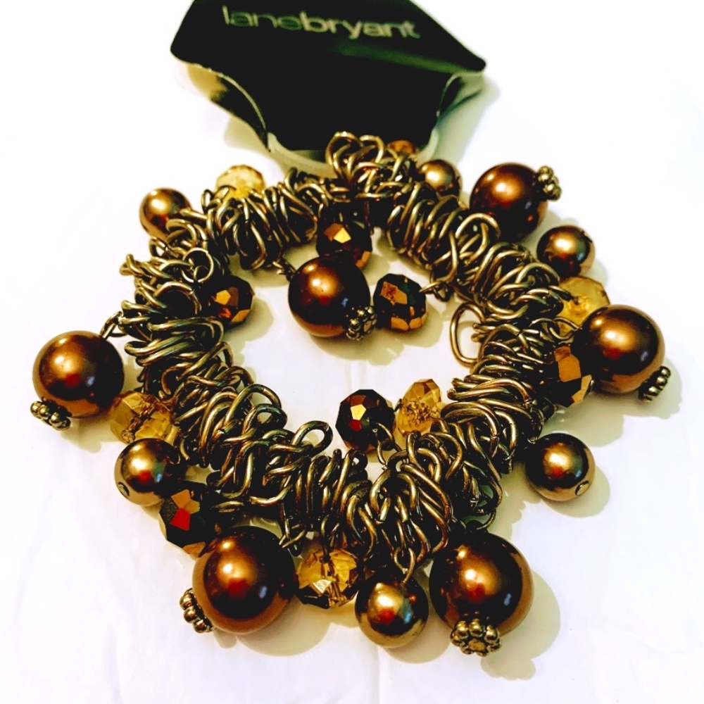 NWT Lane Bryant Copper-Rust Coiled Bracelet